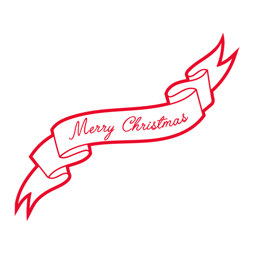 Letrero listón rojo 85cms - Decoración Navideña - The Christmas Planners