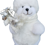 Oso Chico Blanco Decoración Navideña The Christmas Planners